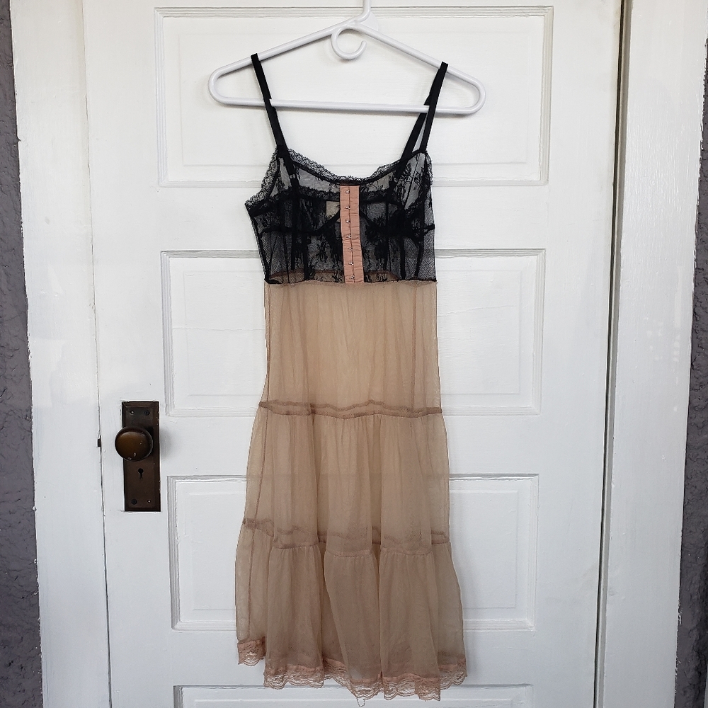 Pins & Needles Sheer lace and mesh lingerie slip